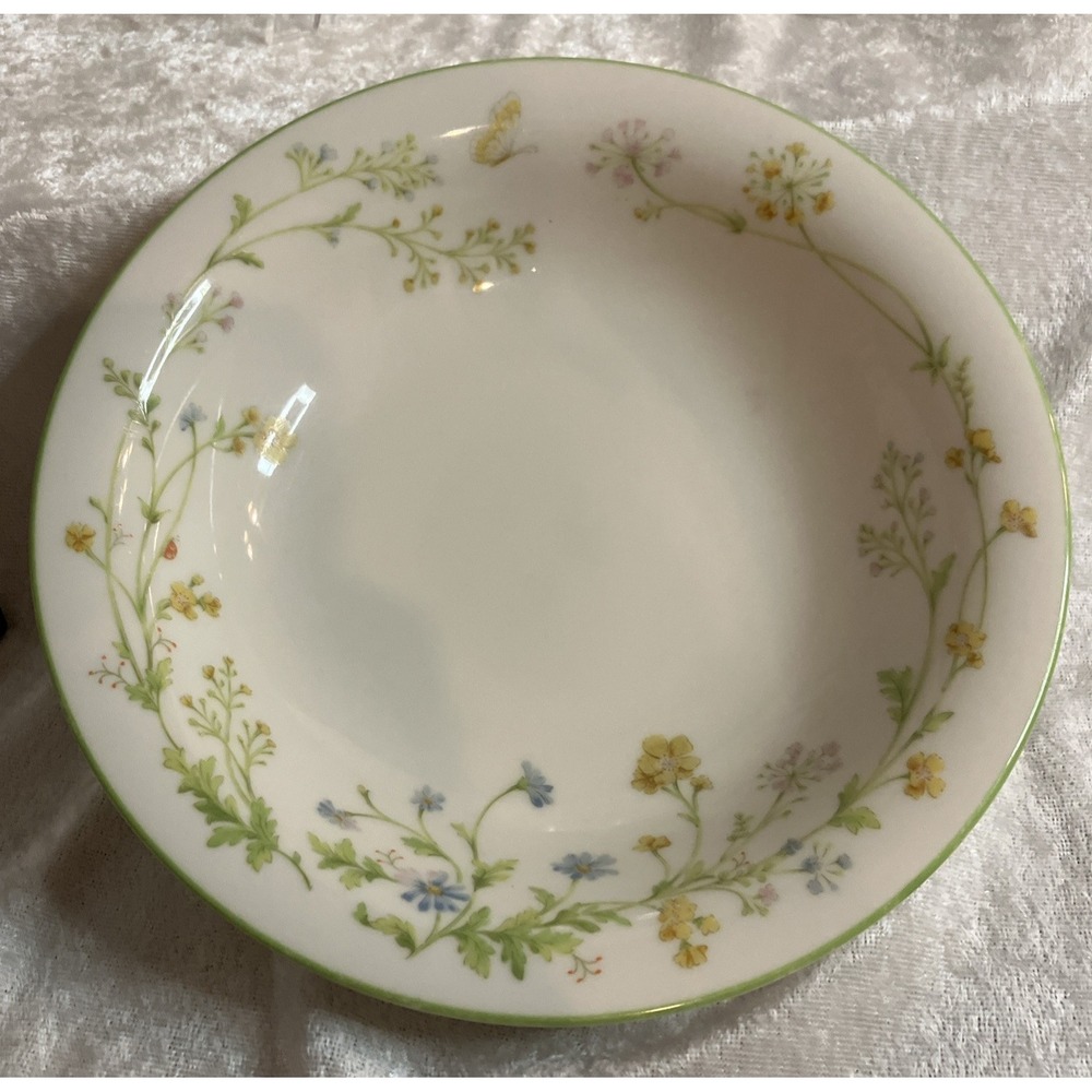 Noritake Ivory China Reverie 7191 Rimmed Soup Cereal Bowl 7.5" Japan (1) VTG